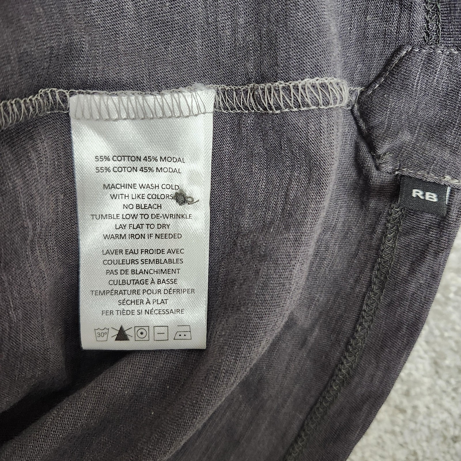 Robert Barakett Polo Shirt Mens Large Gray Foster Ss Cotton Modal Jersey Casual — image 8 of 8